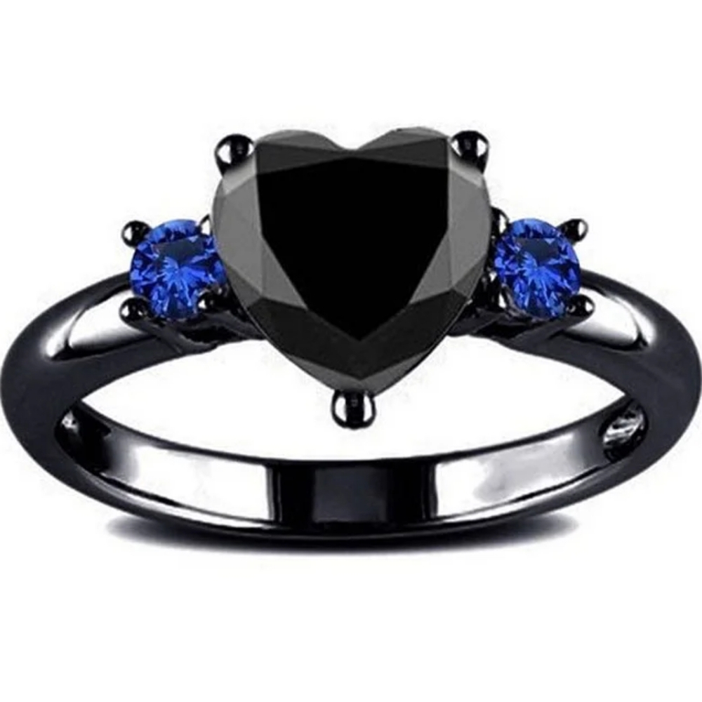 Heart-shaped Gemstone Ring